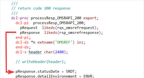 API Parameter Screen Shot