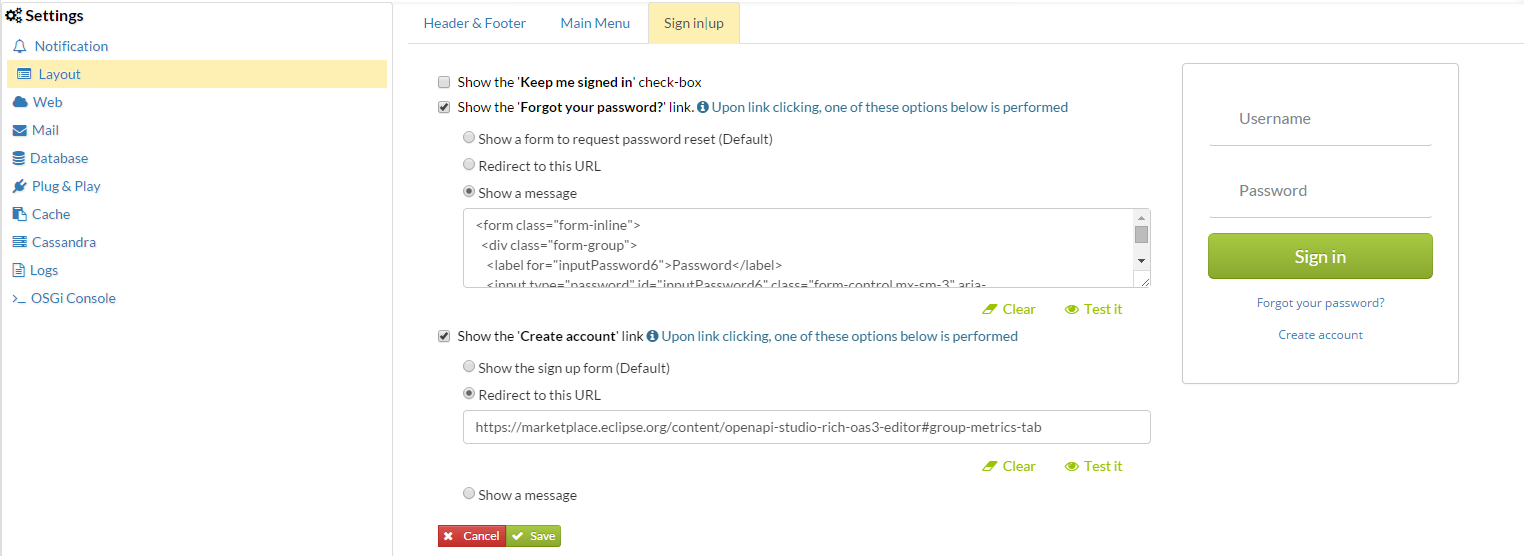 Web settings layout login form links.png