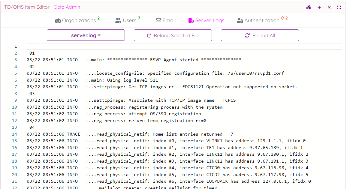 Octo logs admin.png