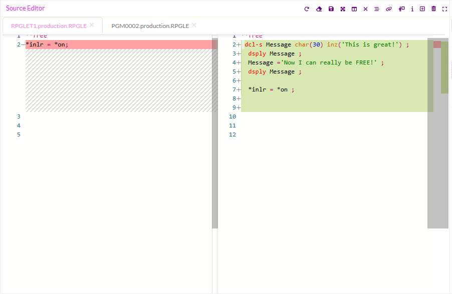 Octo compare production editor.png