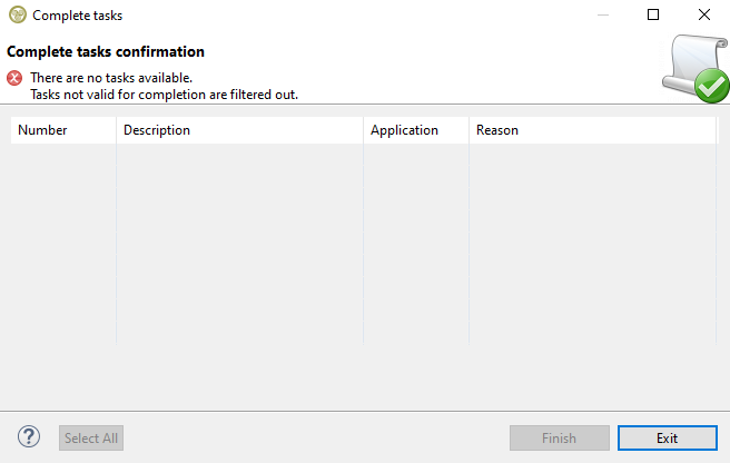 EWM Complete Task wizard no valid tasks.png