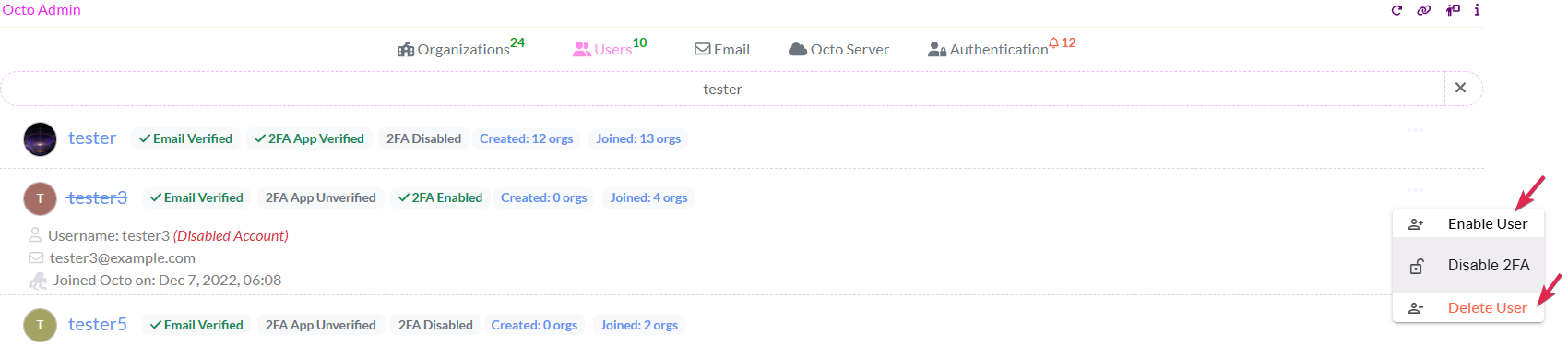Octo admin delete enable disable account.png