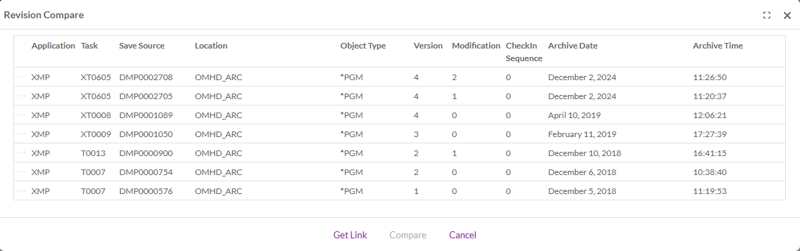 Octo source versions list.png